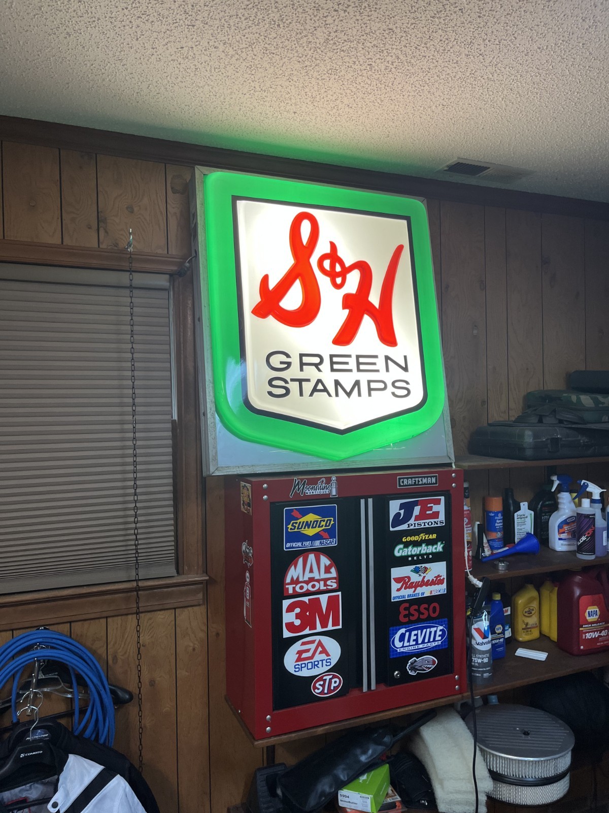 Vintage S&H Green Stamp Lighted Sign (32 x 36) 