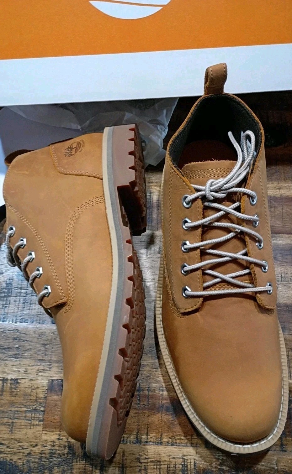 Mens Timberland Redwood Falls Premium Leather Waterprof Wheat Chukka Boot Sz 10 Mens Timberland Redwood Falls Premium Leather Waterprof Wheat Chukka Boot Sz 10