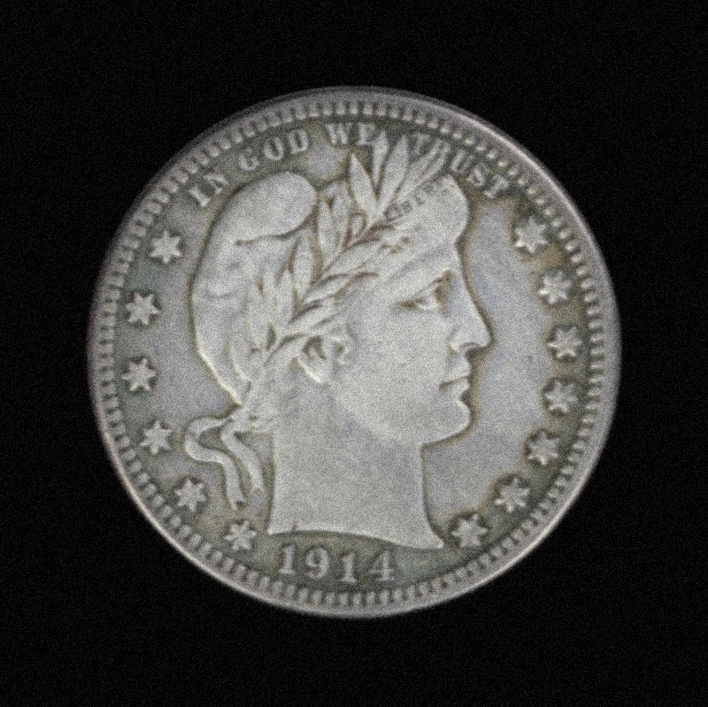 1914-S Barber Liberty Head Quarter As shown in the figure - Very Fine Condition 1914-S Barber Liberty Head Quarter As shown in the figure - Very Fine Condition