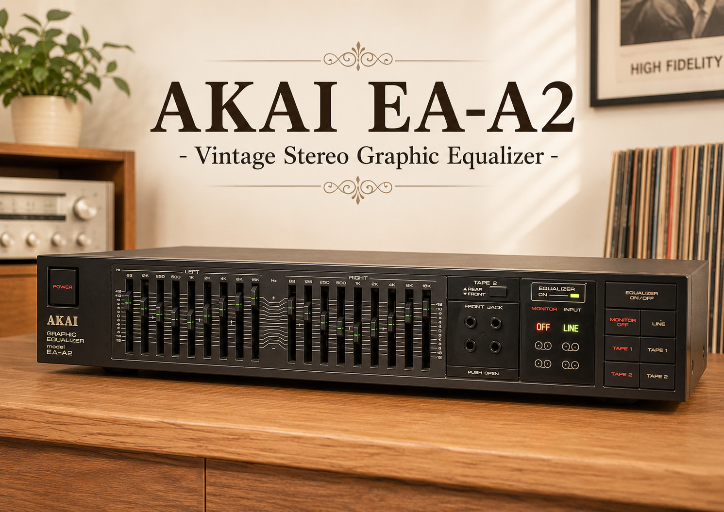 AKAI EA-A2 πRaReπ Vintage Stereo Graphic Equalizer AKAI EA-A2 πRaReπ Vintage Stereo Graphic Equalizer