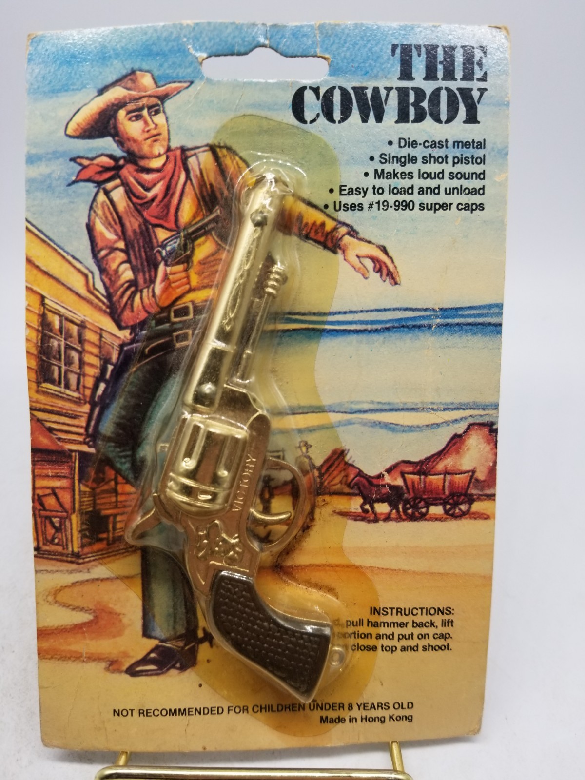 The Cowboy Cap Gun Single Shot Die Cast Hong Kong Vintage Replica The Cowboy Cap Gun Single Shot Die Cast Hong Kong Vintage Replica