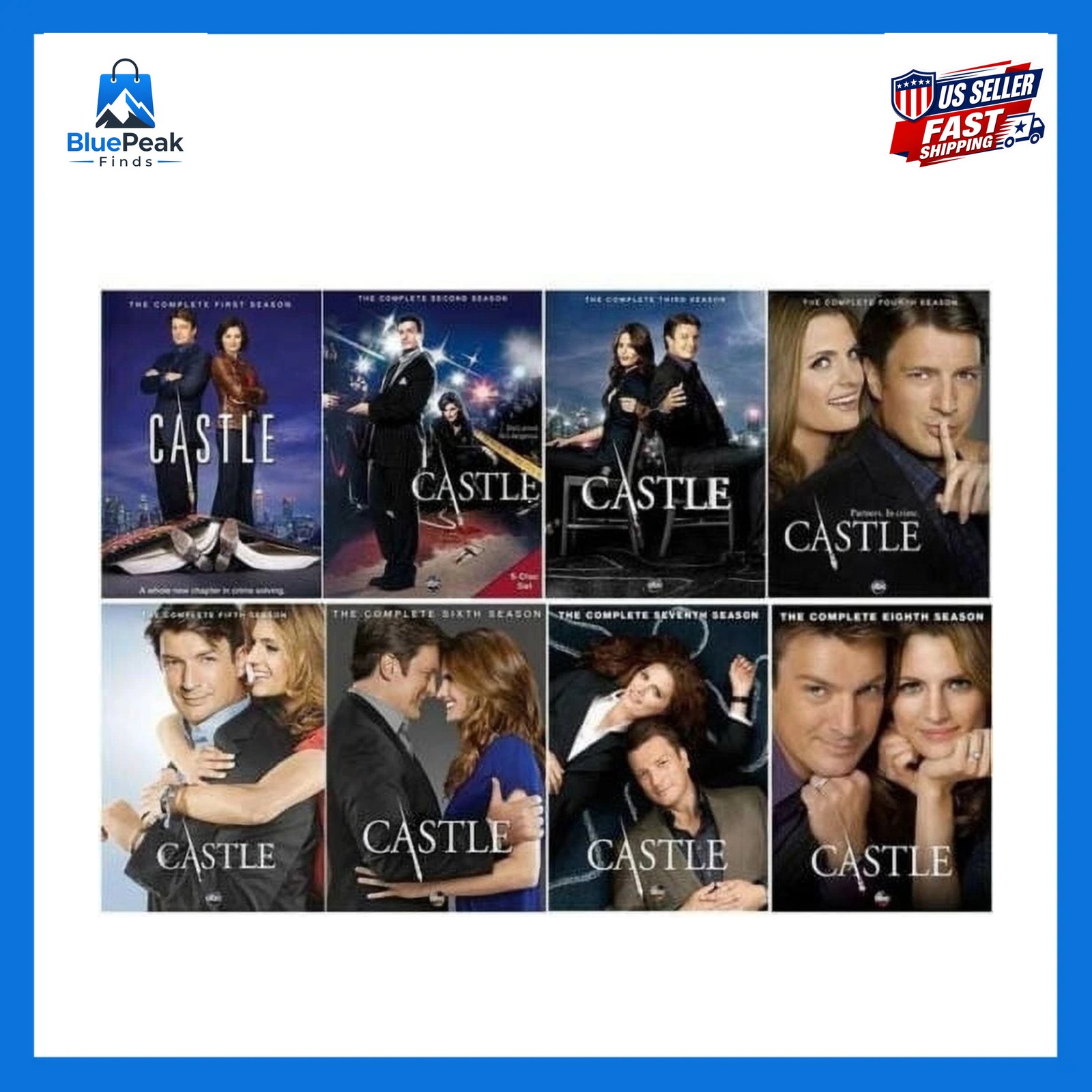 Castle Seasons 1-8 DVD Complete Series Brand New Sealed Region 1 USA Castle Seasons 1-8 DVD Complete Series Brand New Sealed Region 1 USA