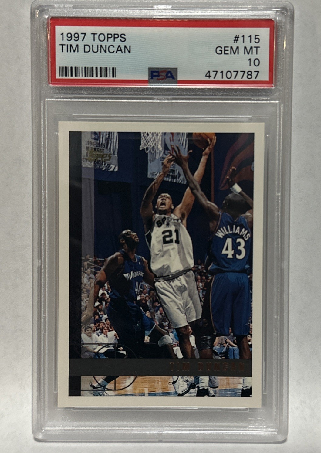 1997-98 Topps - Tim Duncan #115 (RC)