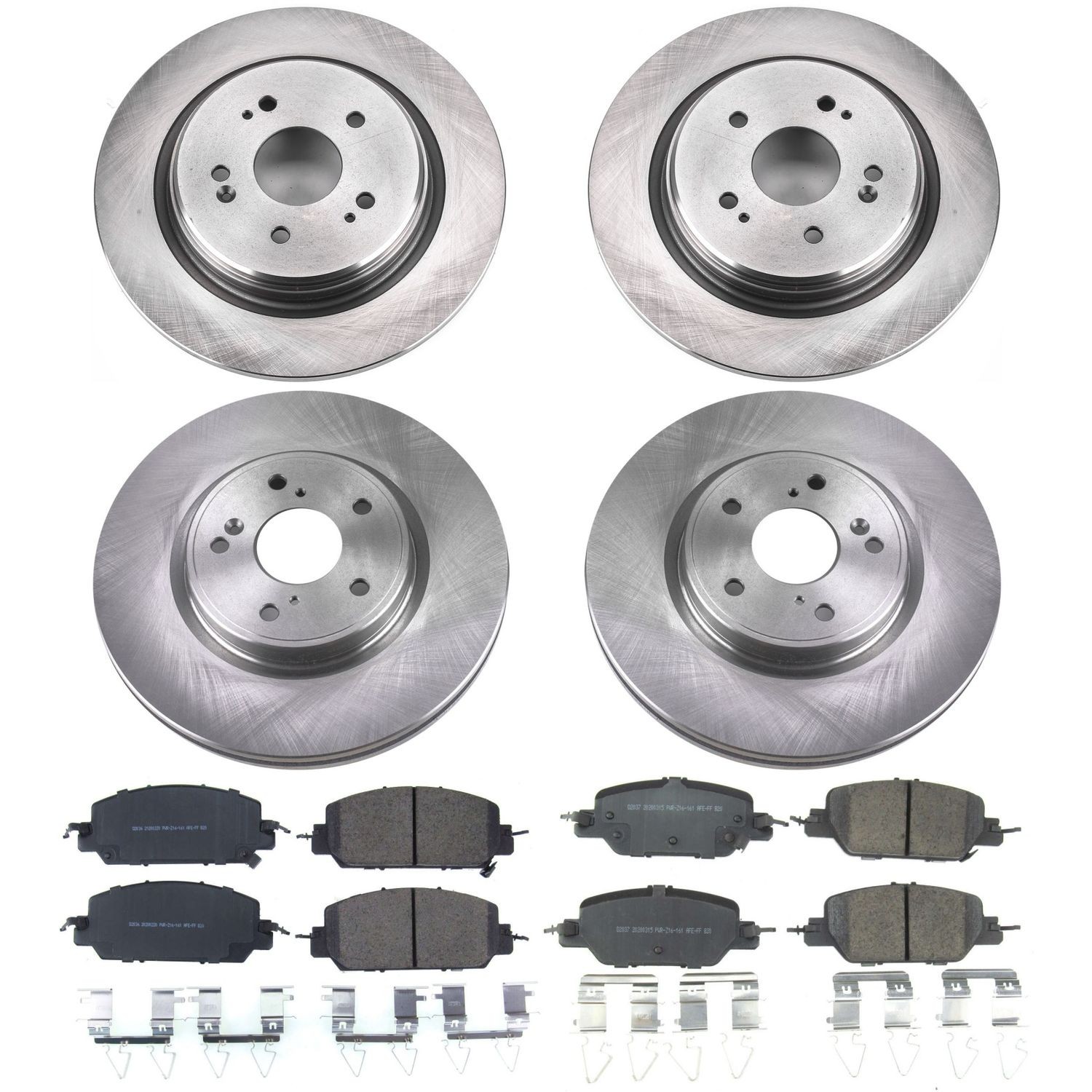 PowerStop Disc Brake Kit - Front and Rear - Fits Honda CR-V 2017-2021 AUTOSPECIA