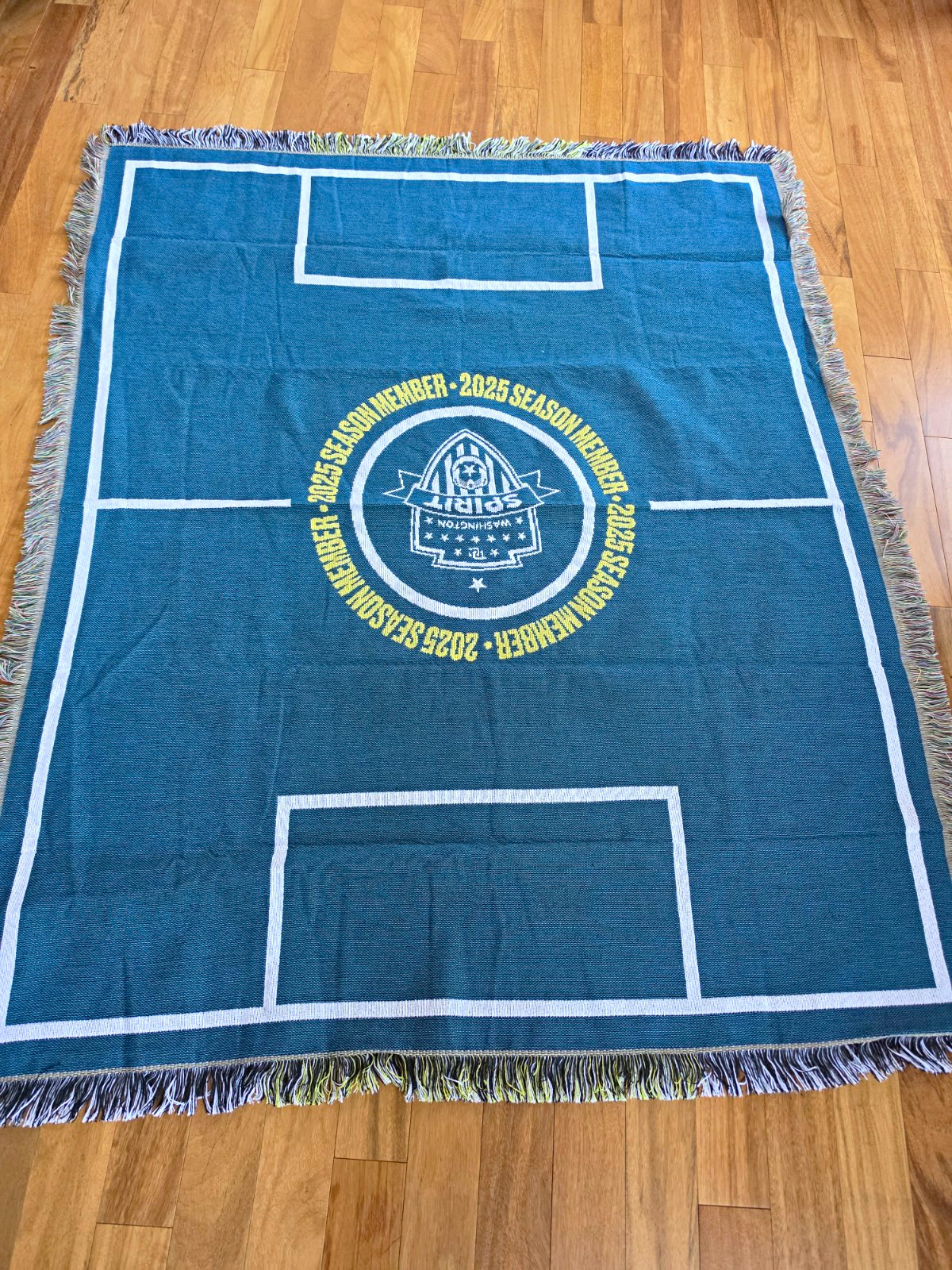 Washington Spirit Soccer 2025 Season Member Throw Blanket 50 x 60 Fringed Washington Spirit Soccer 2025 Season Member Throw Blanket 50 x 60 Fringed