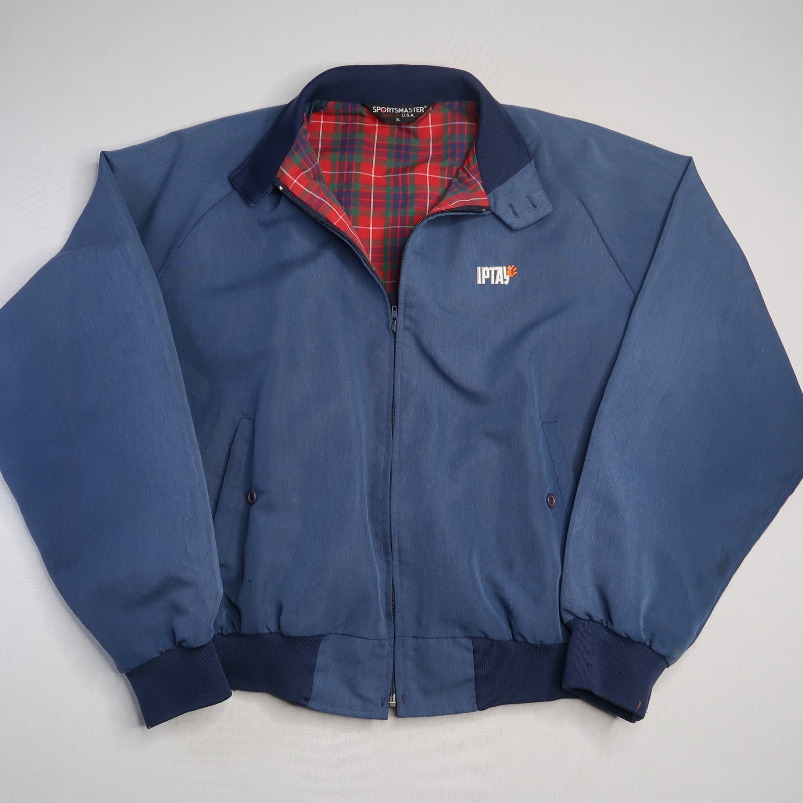 VTG Clemson IPTAY Sportsmaster Jacket Made In USA Flannel Lined Bomber Jacket XL