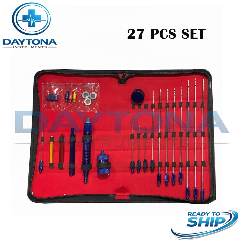 Liposuction Set of 27 Cannulas Fat Grafting Transplantation Best Quality A+ Kit