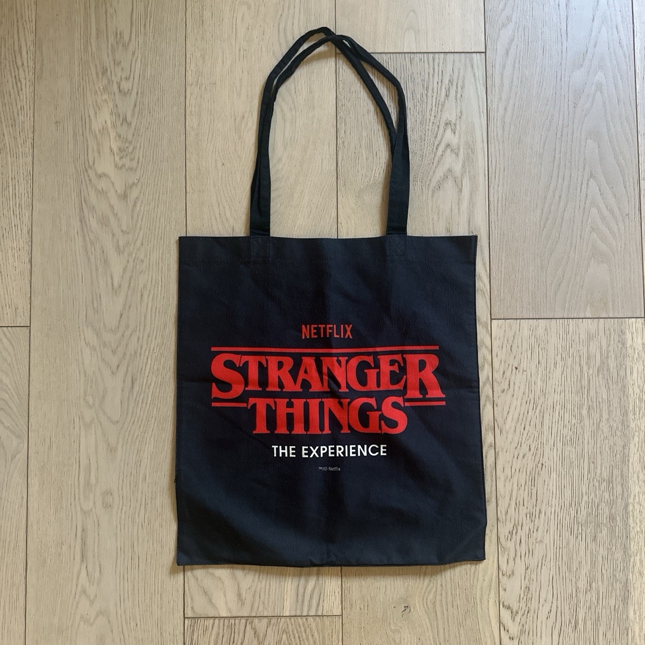 Netflix Stranger Things The Experience Black Tote Bag TV Memorabilia Netflix Stranger Things The Experience Black Tote Bag TV Memorabilia