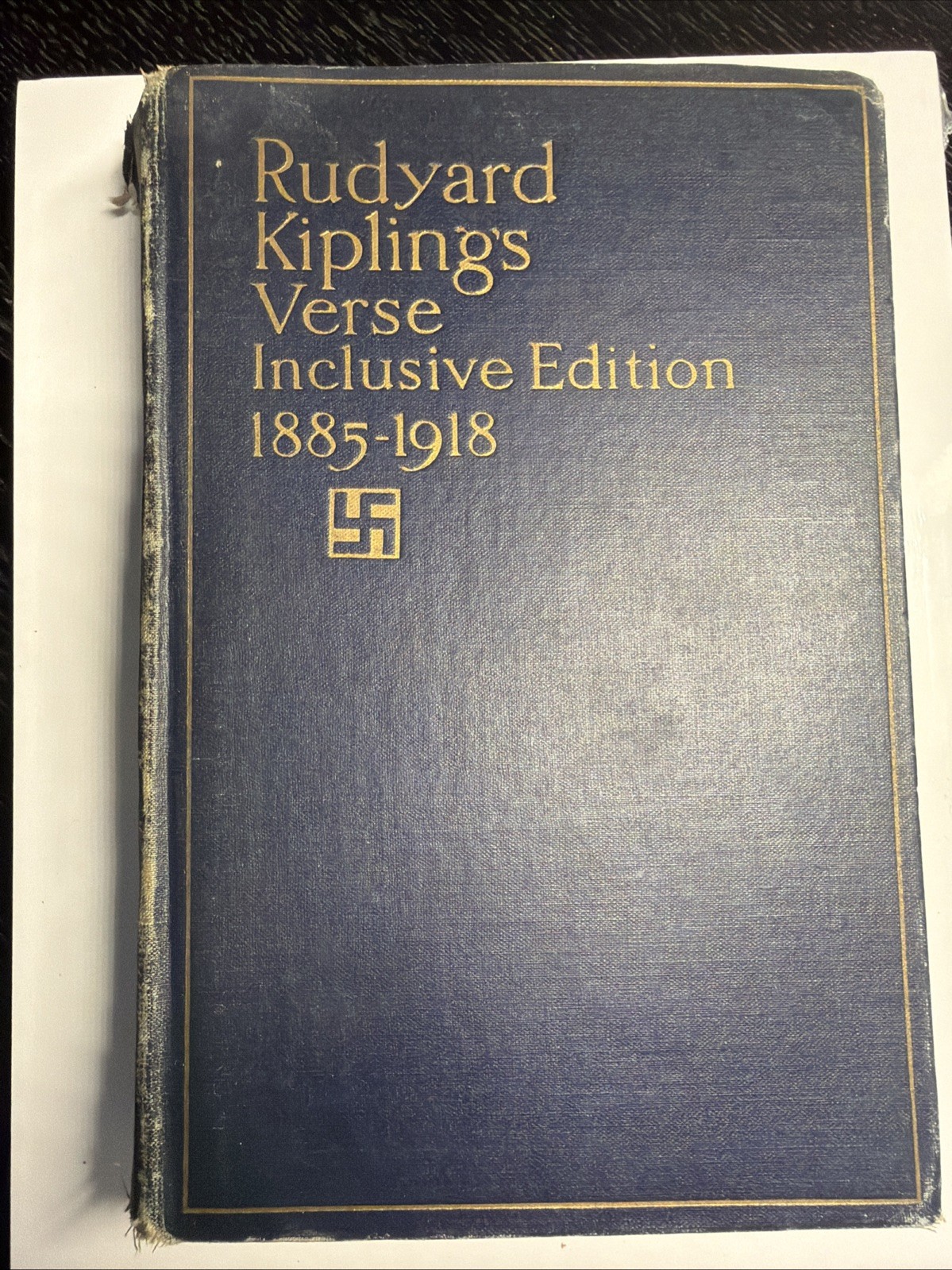 Rudyard Kipling's Verse Inclusive Edition 1885-1918 Vintage Hardcover 1922 Rudyard Kipling's Verse Inclusive Edition 1885-1918 Vintage Hardcover 1922