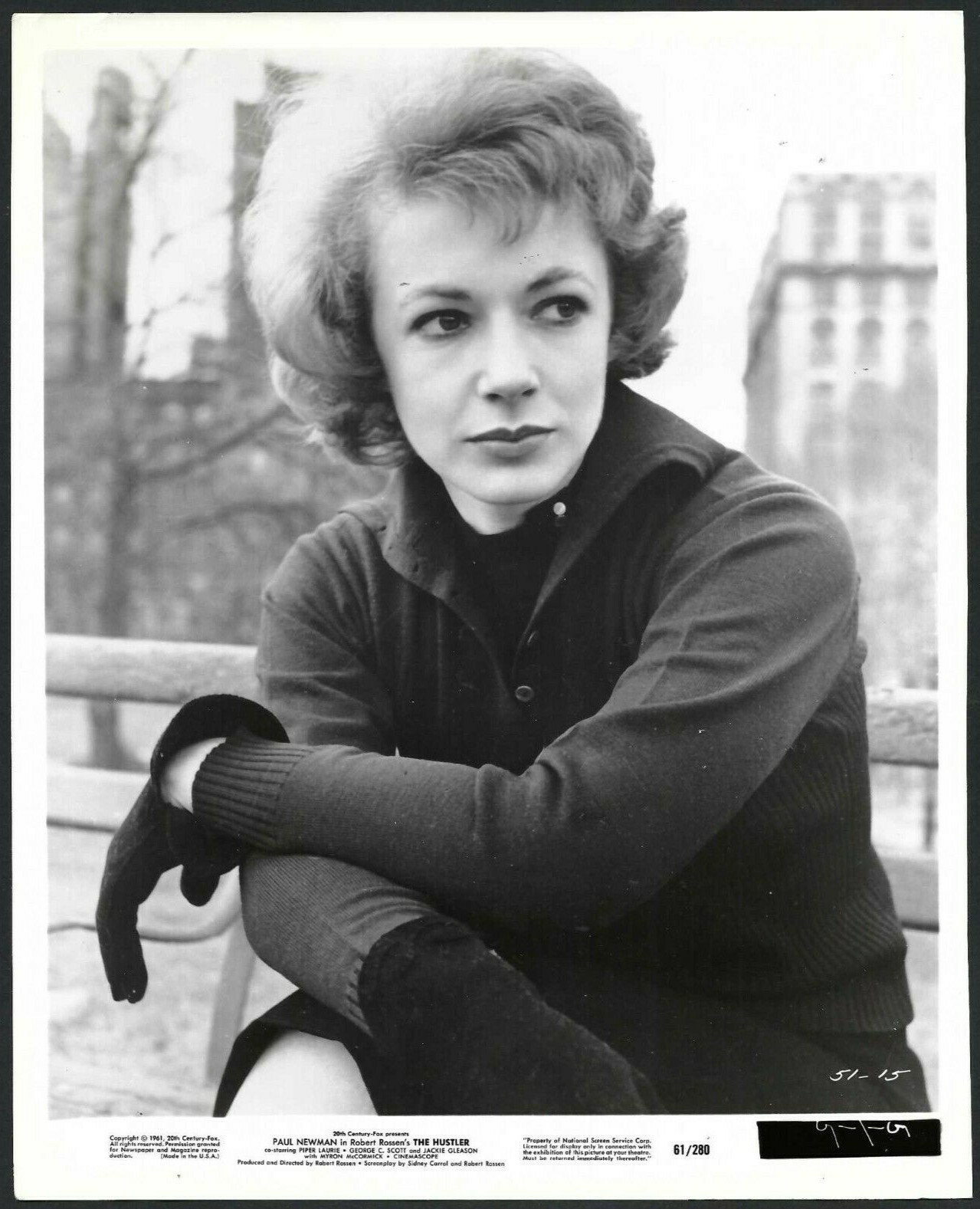 PIPER LAURIE VINTAGE ORIGINAL PHOTO HOLLYWOOD ACTRESS 1961 STUNNING PORTRAIT