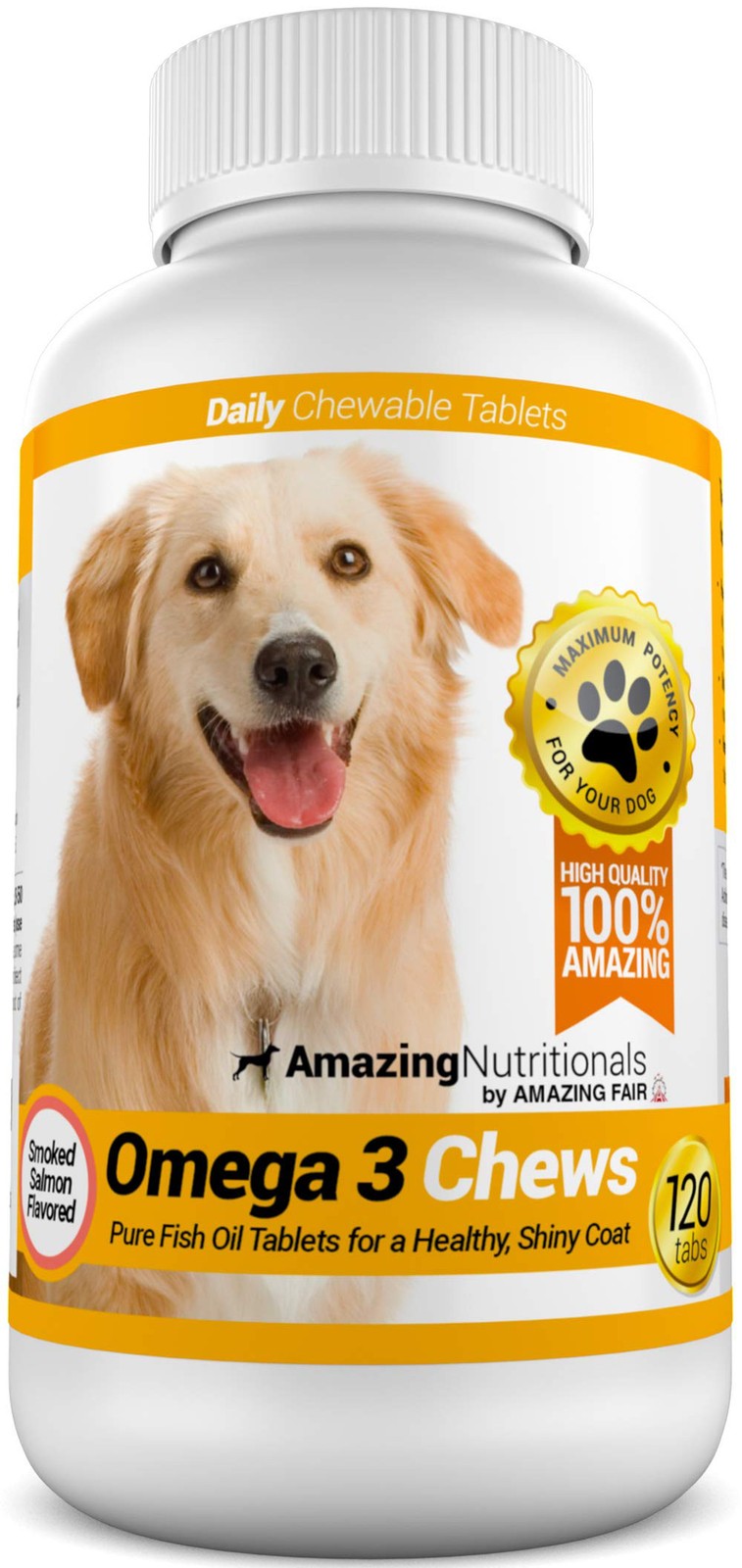 Amazing Omega 3 for Dogs - Omega 3 Fish Oil for Dogs Supplement for Itchy Ski...