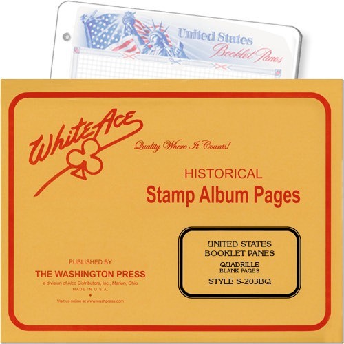 WHITE ACE ALBUM PAGES BOOKLET PANES WHITE ACE ALBUM PAGES BOOKLET PANES