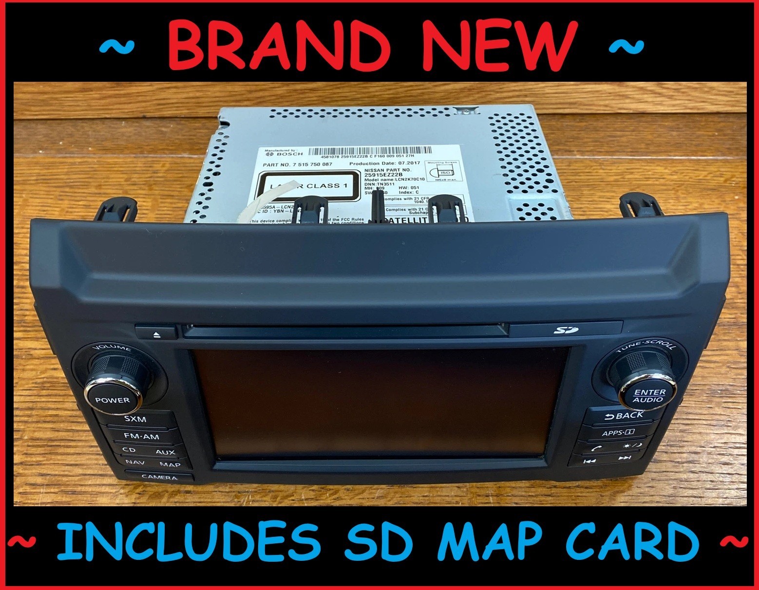 NEW 2017-2018 Nissan Titan XD Radio AM/FM/XM CD Navigation Touchscreen oem Nav