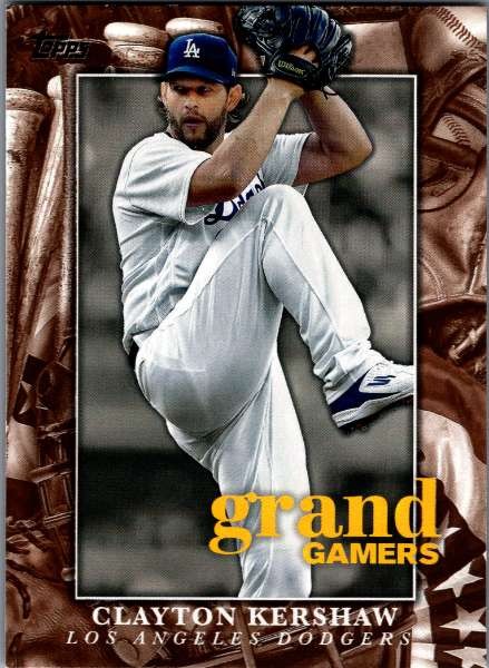 2024 Clayton Kershaw grand GAMERS #GOG-19 Los Angeles Dodgers Baseball Topps NM
