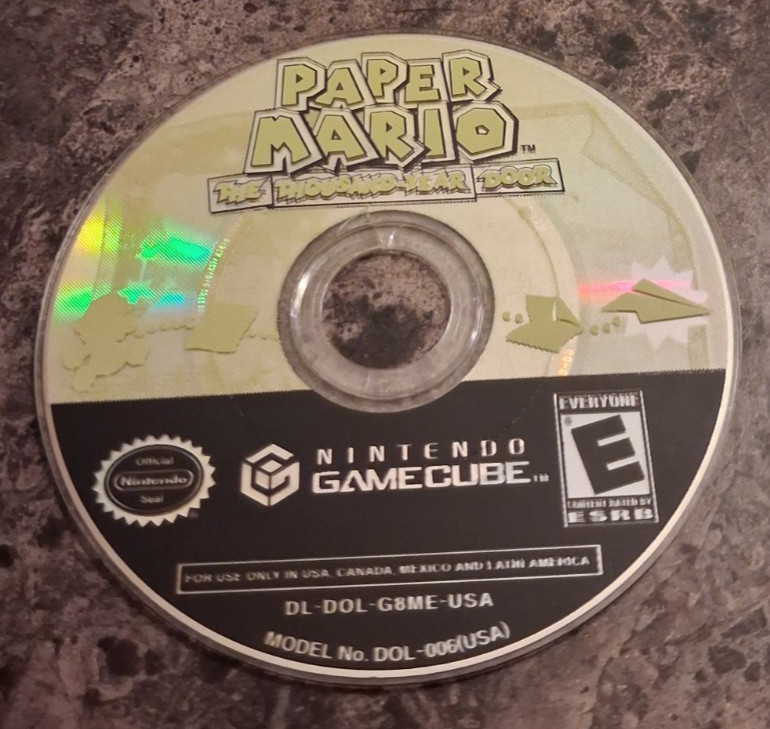 Paper Mario The Thousand Year Door  -- Nintendo Gamecube -- DISC ONLY