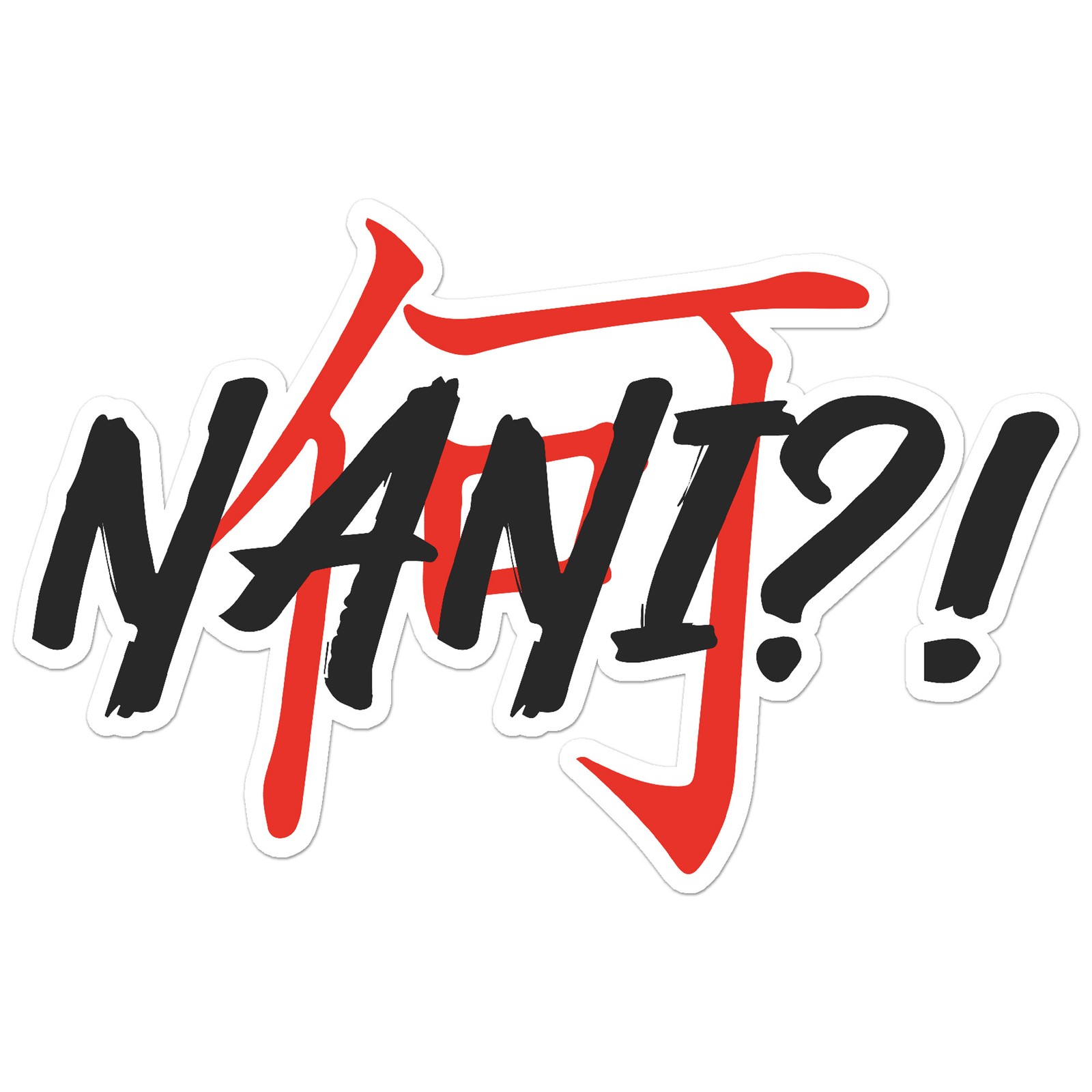 Nani? What? Anime - Vinyl Decal Sticker - Car Window Laptop - ebn9678