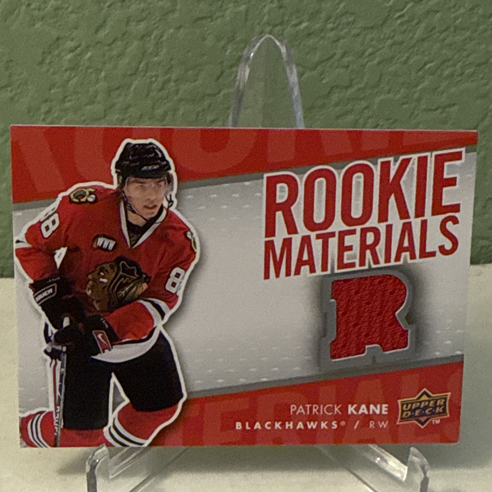 2007-08 Upper Deck Rookie Materials Patrick Kane #RM-PK 2007-08 Upper Deck Rookie Materials Patrick Kane #RM-PK