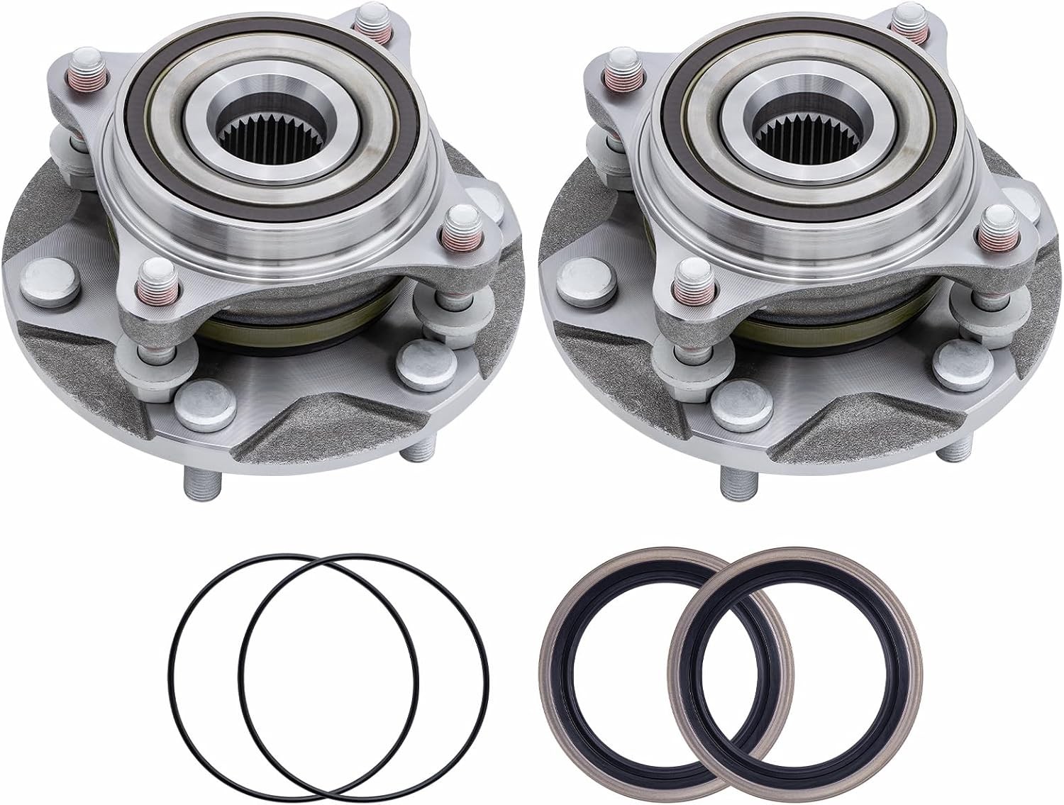 4WD Front Wheel Bearing Hubs Assembly 2x Toyota 4Runner FJ Cruiser 2003-2021