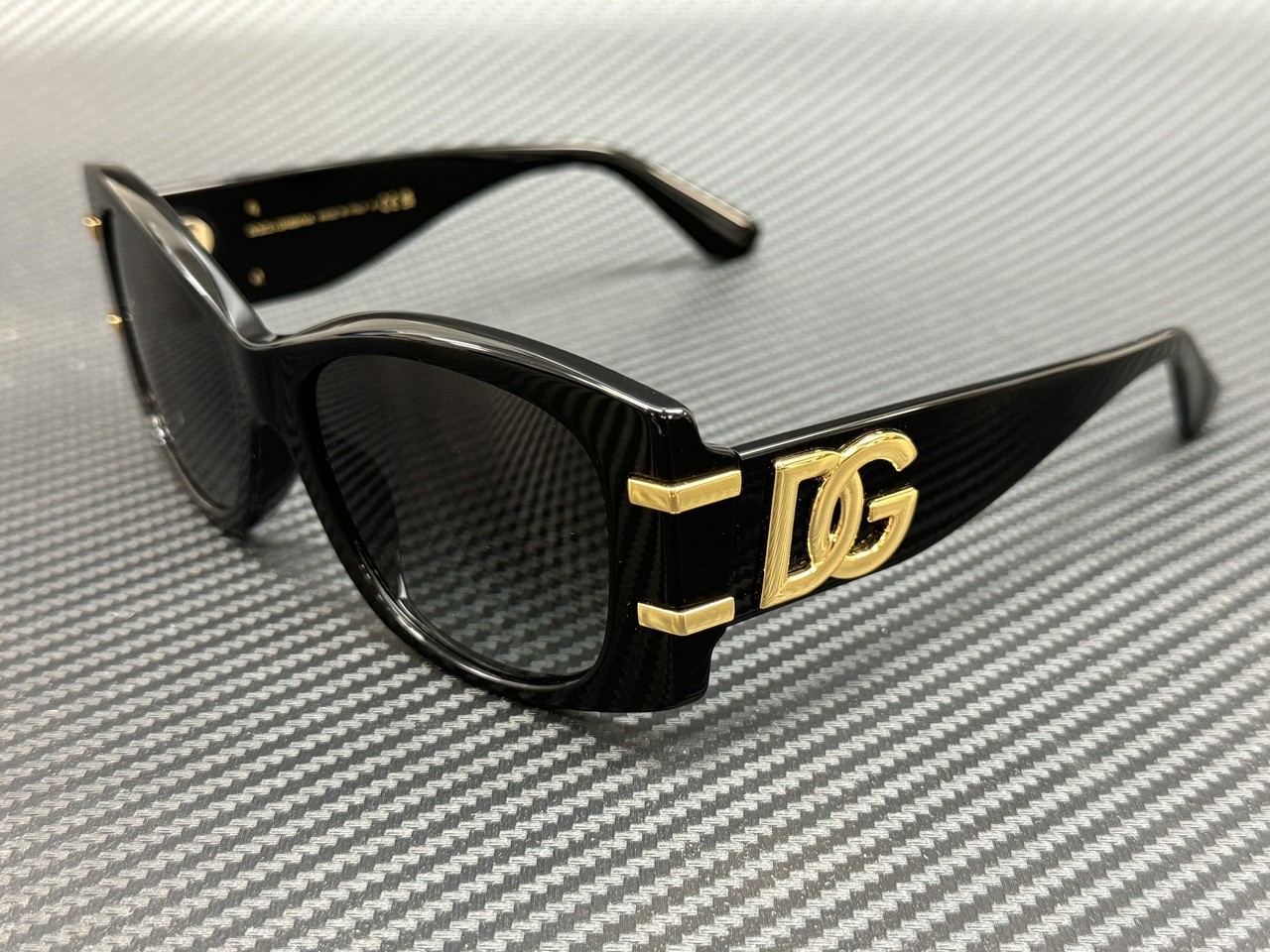 DOLCE & GABBANA DG4501 501 8G Black Grey Gradient Women\'s 54 mm Sunglasses