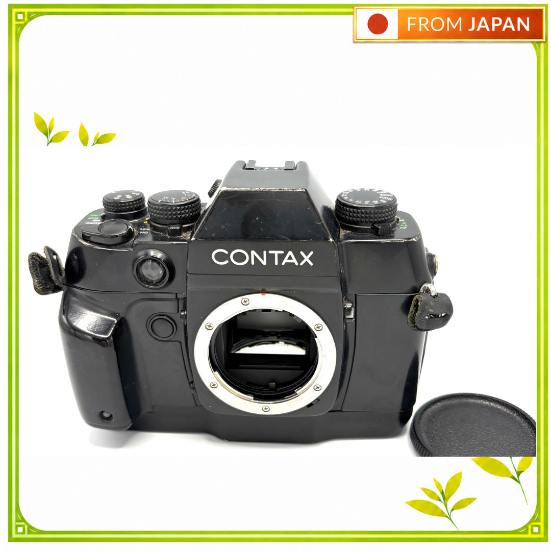 [EX+3] Contax AX 35mm SLR Film Camera Black Body Only Data Back D-8 Ship Free