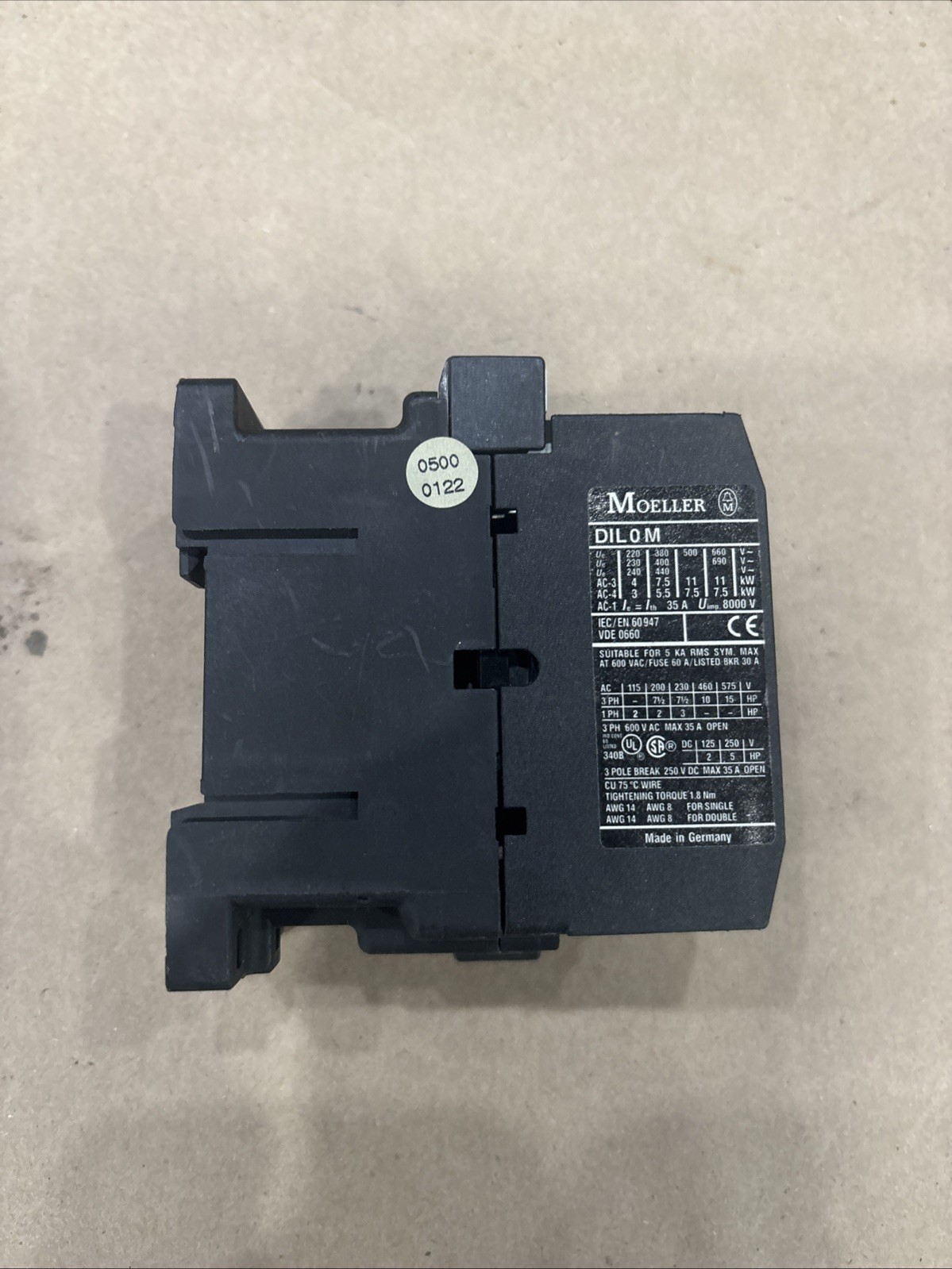 KLOCKNER MOELLER DIL0M Contactor 