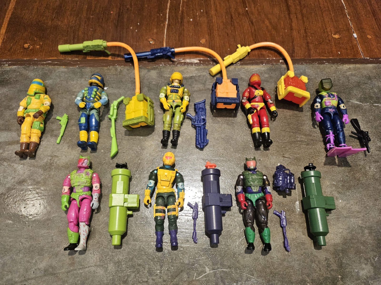 Vintage Loose GI.JOE 8 Eco Warriors Lot 1992