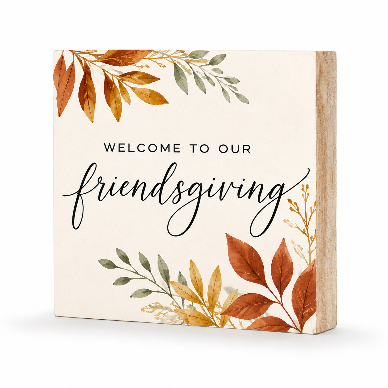 Friendsgiving Decorations, Fall Decor Friendsgiving Sign, Welcome to Our Friends