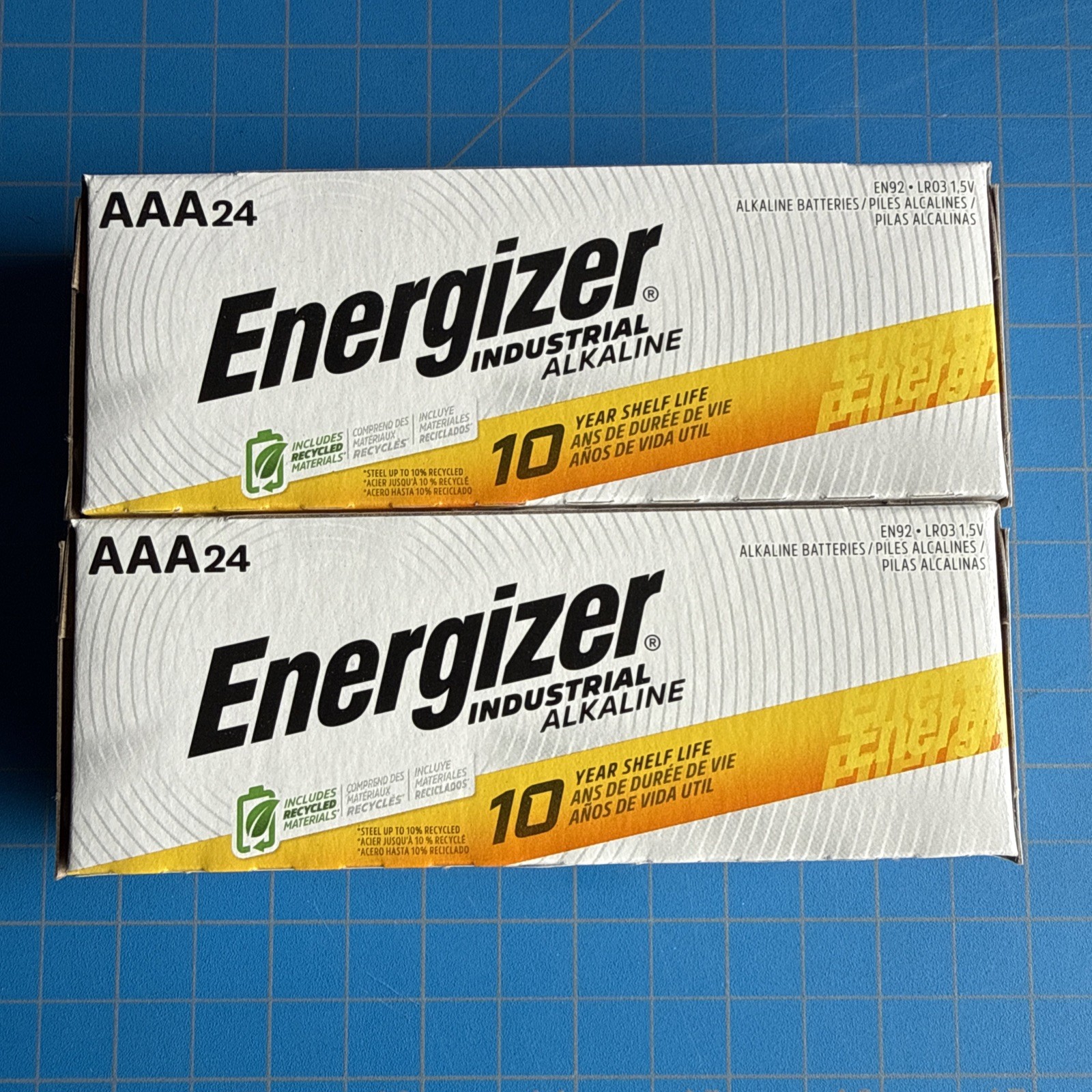 48 Energizer AAA Industrial Alkaline Batteries (EN92, LR03, 1.5V, triple A) 2034