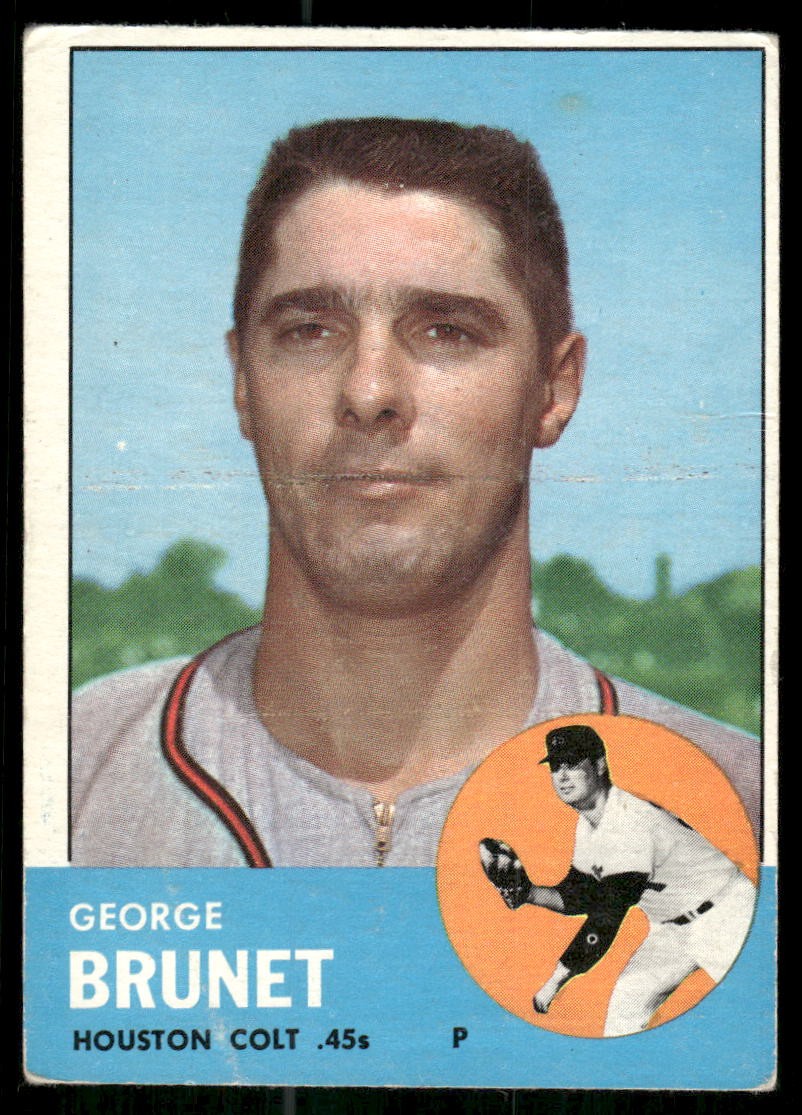 1963 Topps #538 George Brunet 1963 Topps #538 George Brunet