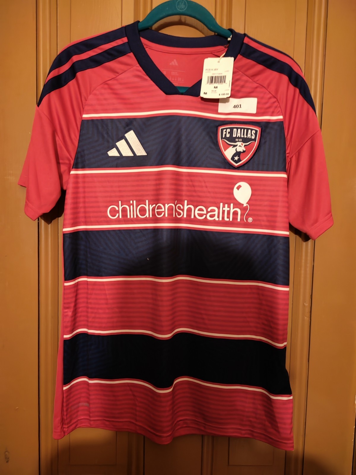 Adidas FC Dallas 24/25 Home Jersey Men\'s Size M NWT Children\'s Health Adidas FC Dallas 24/25 Home Jersey Men\'s Size M NWT Children\'s Health
