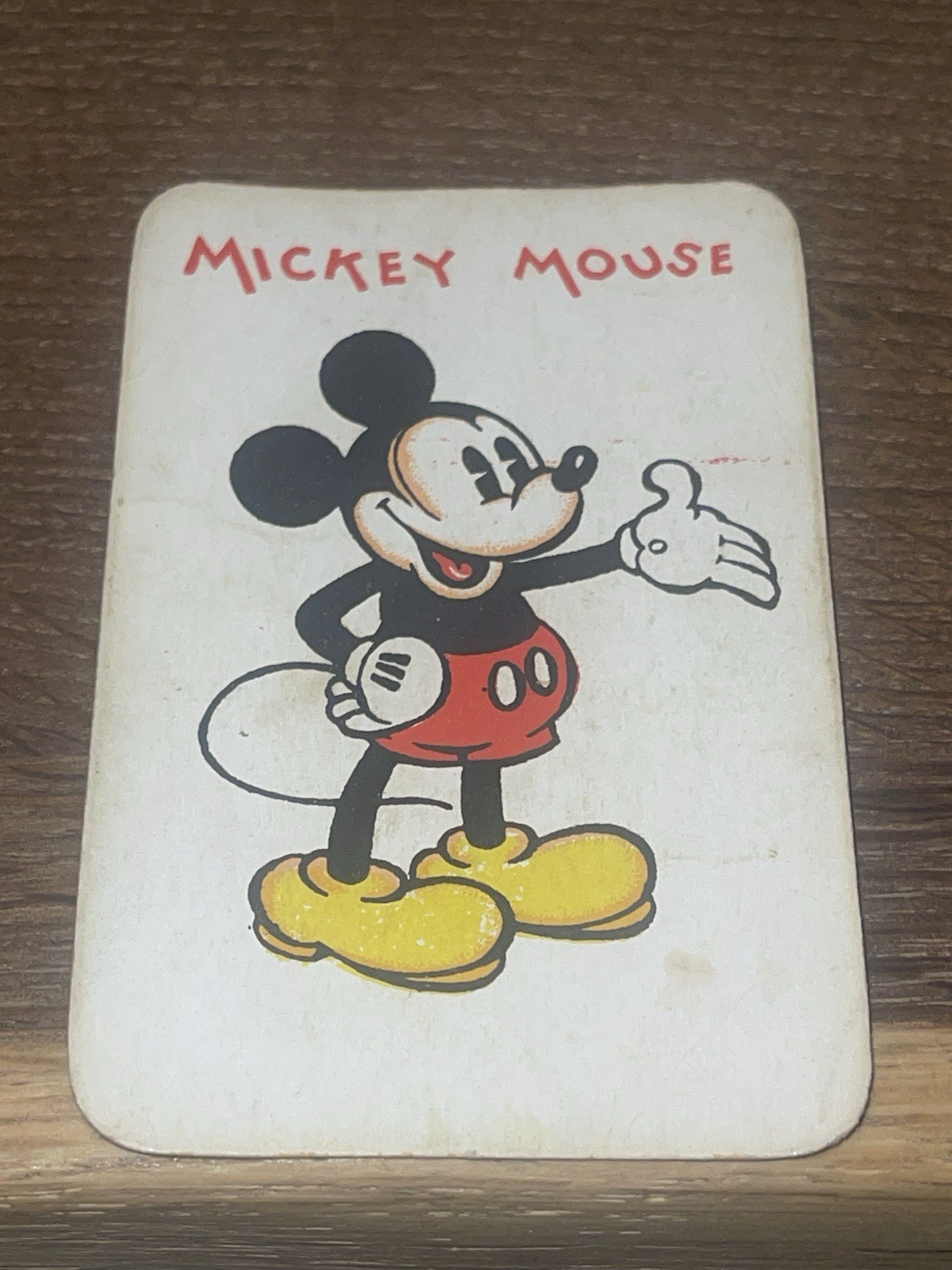 MICKEY MOUSE Walt Disney c 1930 Silly Symphony Card Game Playing Card VERY RARE