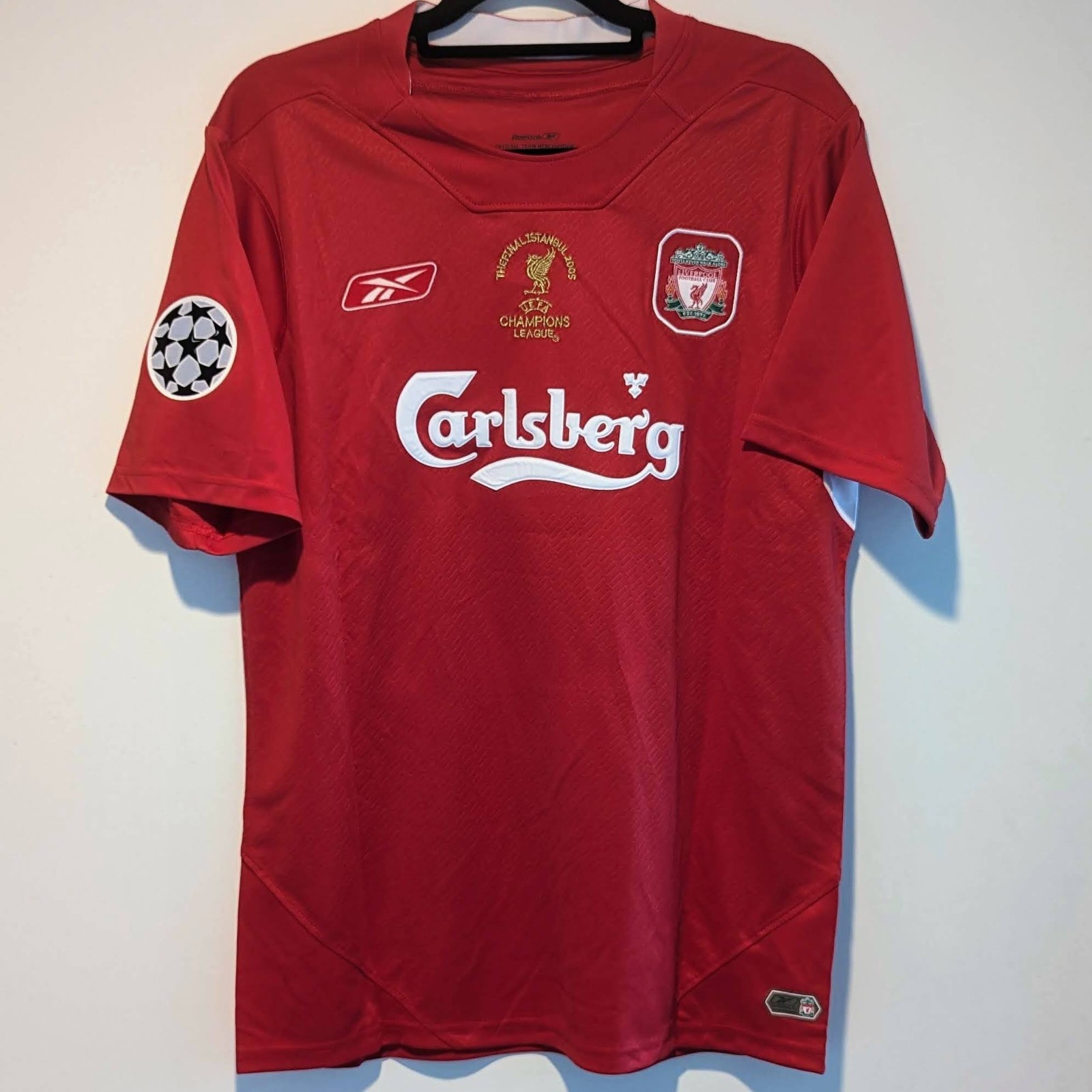 Liverpool FC Steven Gerrard 2005 UCL Final Retro Jersey Men's L