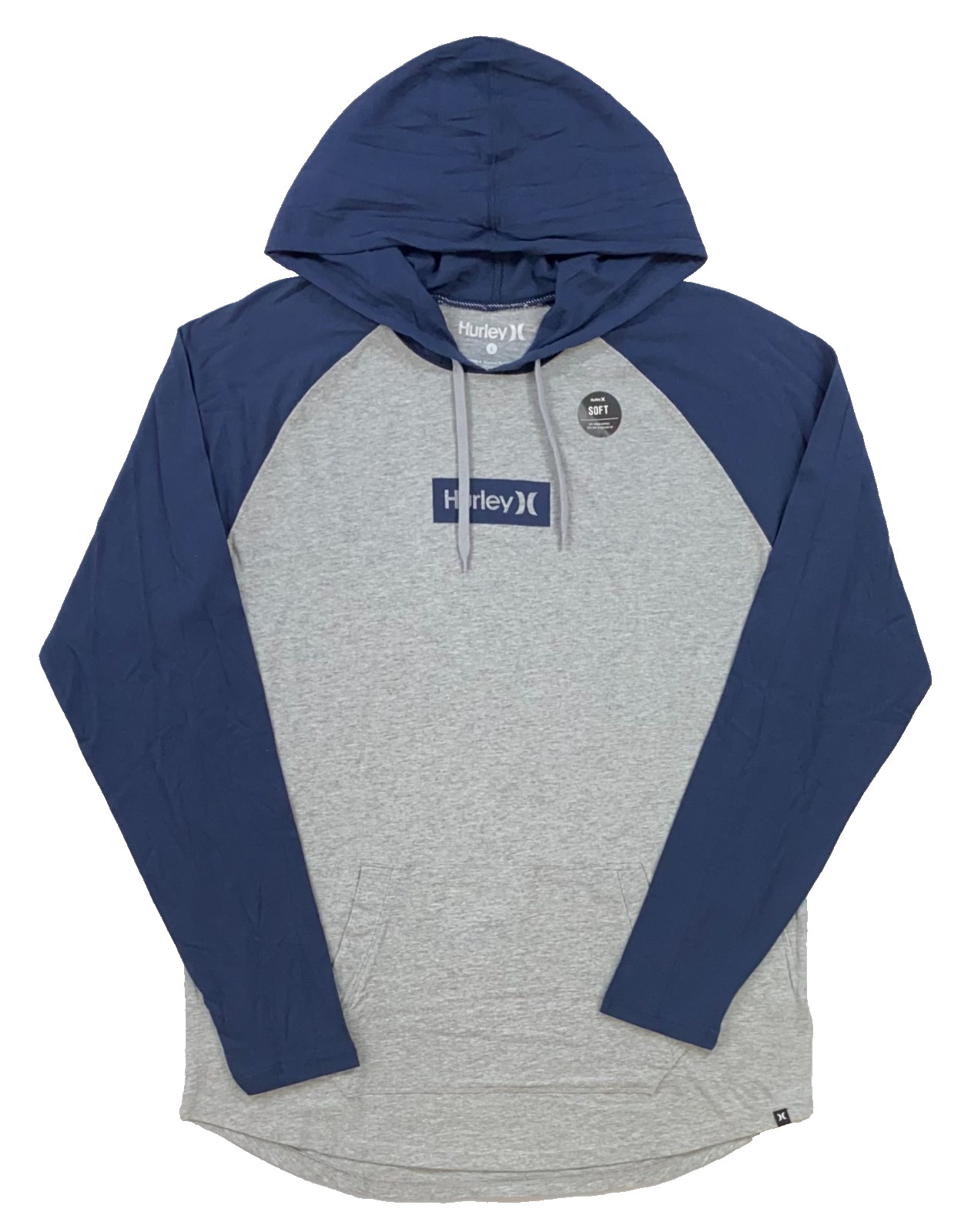 Men’s Hurley Mammoth Long Sleeve Hooded Tee T-Shirt Size Medium