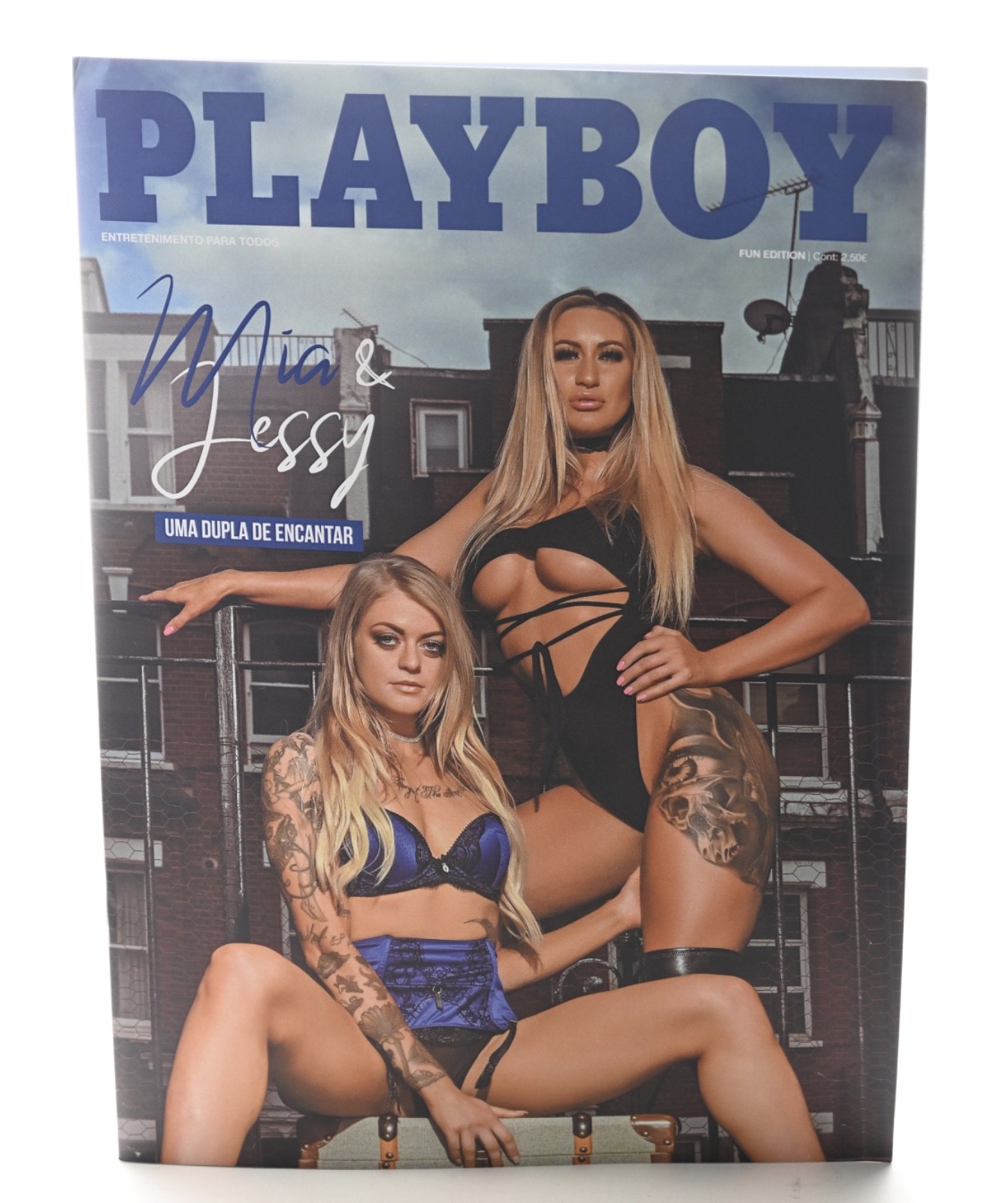 Playboy Portugal Fun Edition Mia & Jessy Rare European Magazine Like New