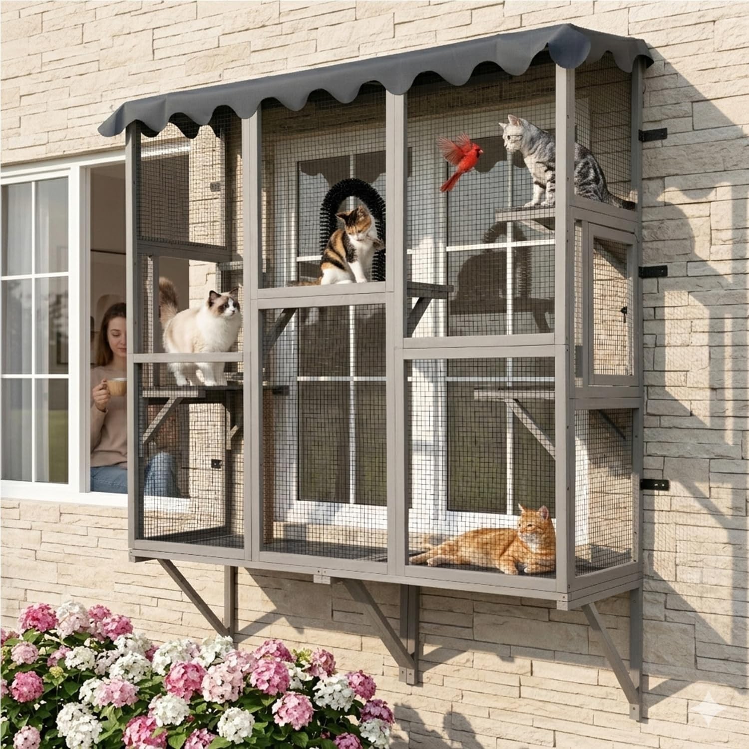 COZIWOW Window Cat Cage, 70.9\ COZIWOW Window Cat Cage, 70.9\