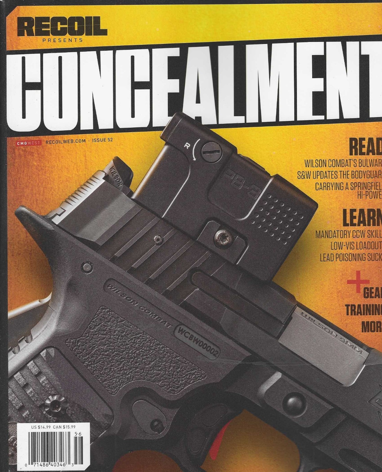 RECOIL Concealment Issue 52 2026: WILSON COMBAT\'S BULWARK RECOIL Concealment Issue 52 2026: WILSON COMBAT\'S BULWARK