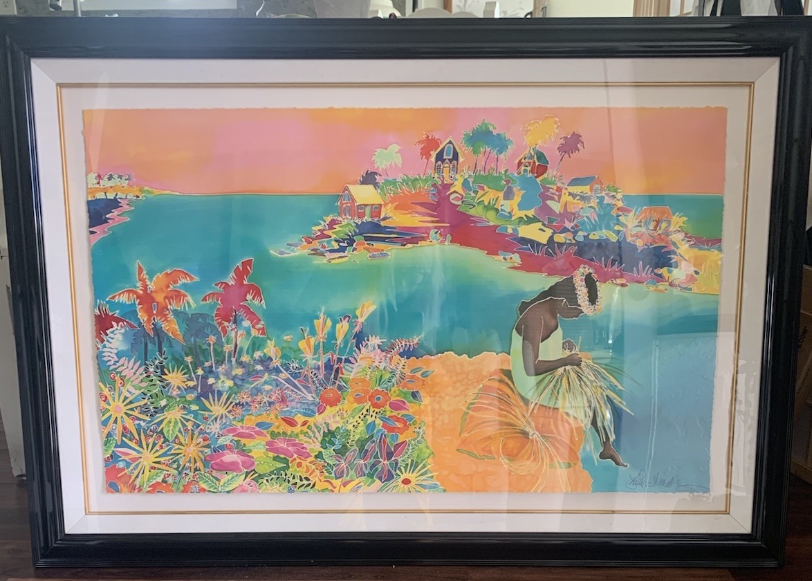 Jennifer Markes Maui Cliff Weaver Art Signed, Numbered