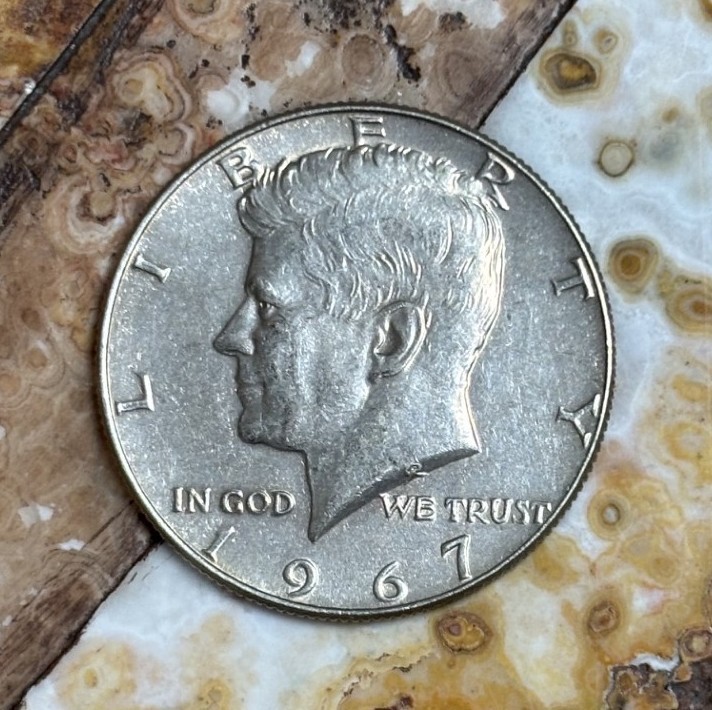 1967 Half Dollar Kennedy 40% Silver