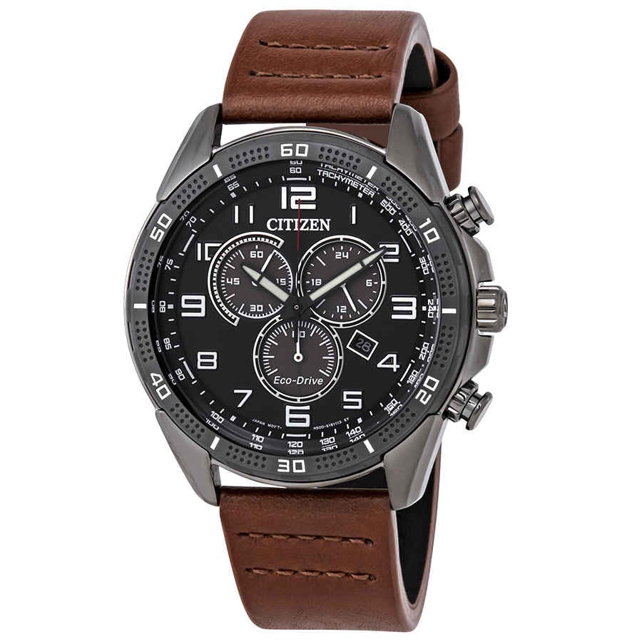 Citizen AR Eco-Drive Chronograph Black Dial Men\'s Watch AT2447-01E