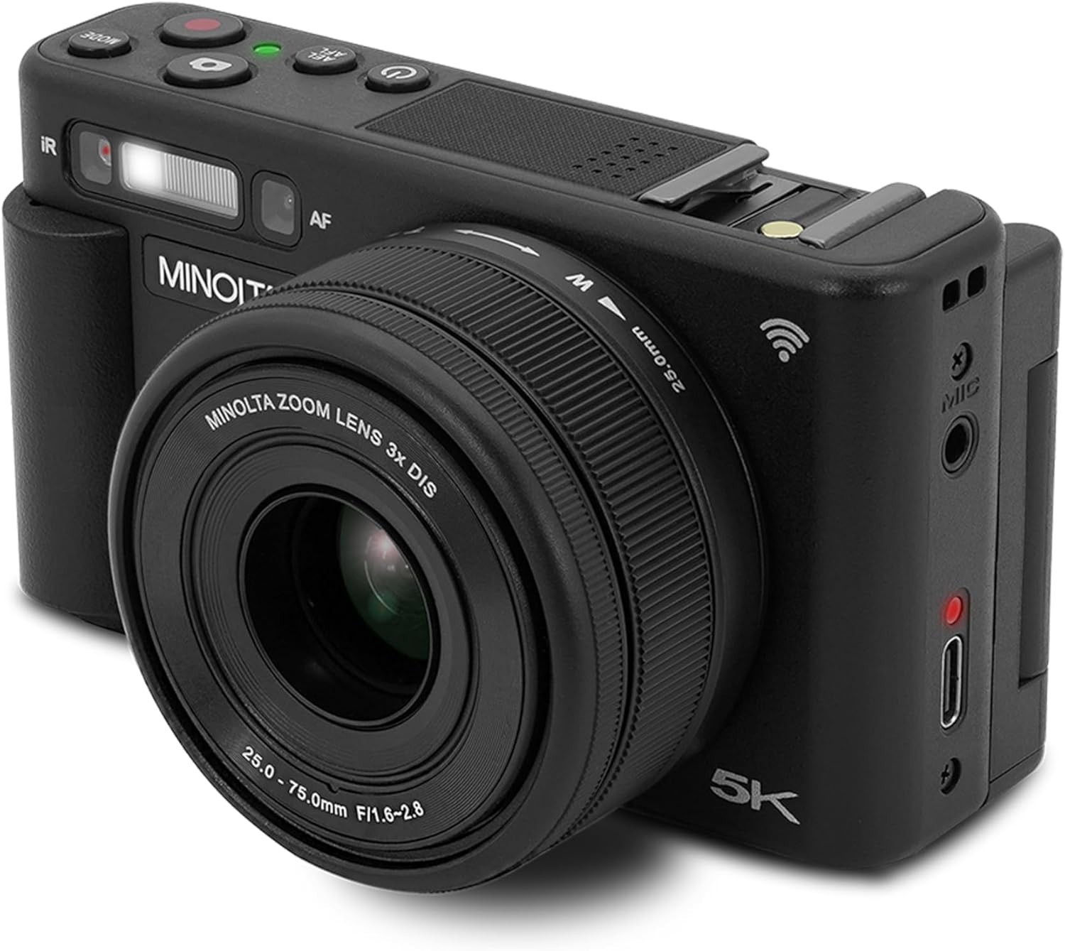 MINOLTA MNZ3X 72 MP / 5K Camera w/24-75mm Optical Zoom (Black) MINOLTA MNZ3X 72 MP / 5K Camera w/24-75mm Optical Zoom (Black)