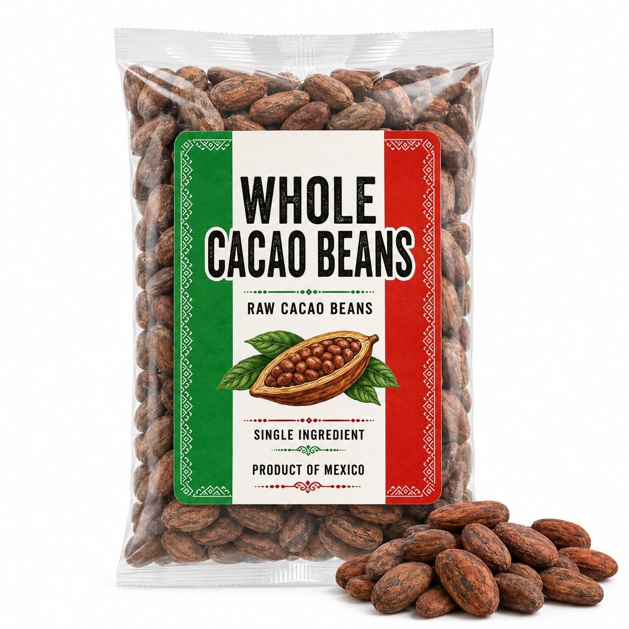 Mexican Whole Cacao Beans Granos de Cacao Raw Cacao Beans | Authentic Mexican Ra Mexican Whole Cacao Beans Granos de Cacao Raw Cacao Beans | Authentic Mexican Ra