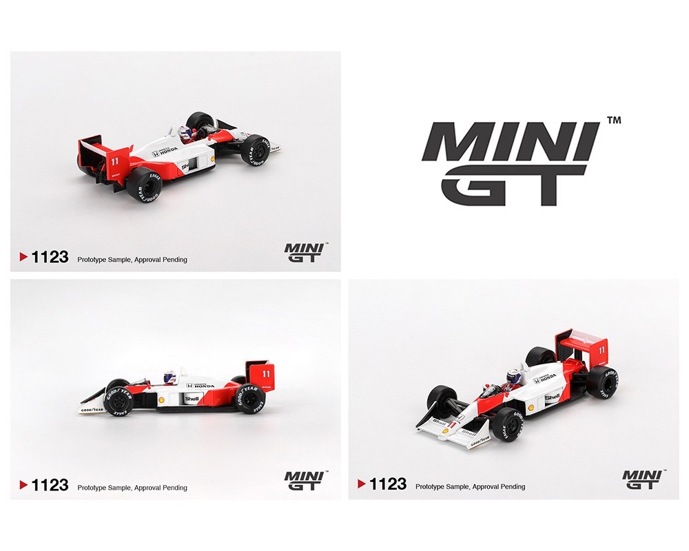 Mini GT (F1 Race) McLaren MP4/4 #11 Alain Prost 1988 Japan GP 2nd #1123 1/64