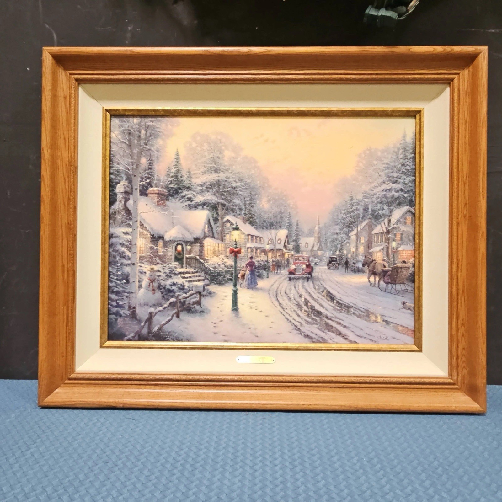 Thomas Kinkade Lithograph Village Christmas Cottage VIII Signed Limited Edition