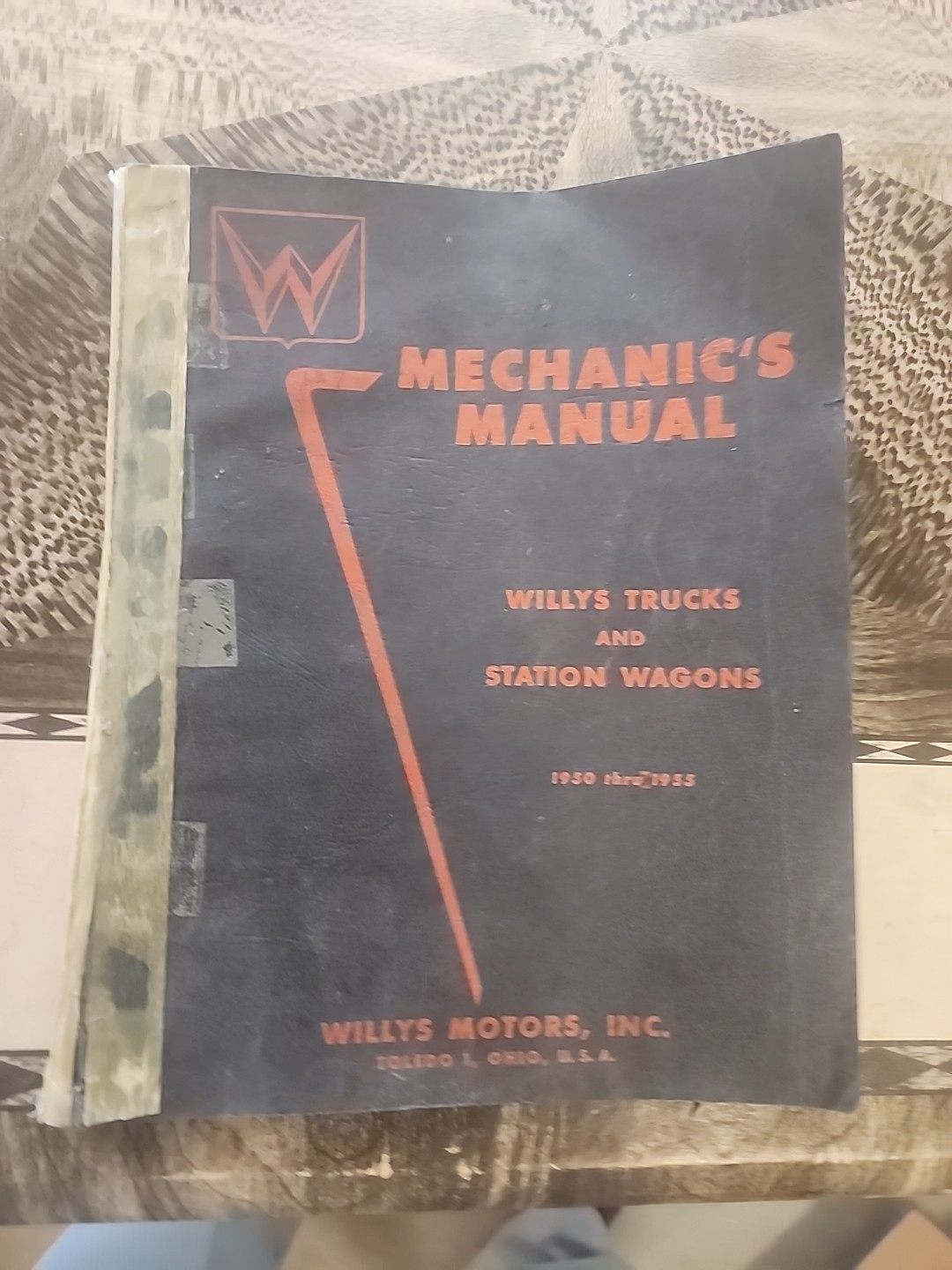 1950-55 WILLYS CAR SERICE REPAIR MANUAL ORIGINAL 1950-55 WILLYS CAR SERICE REPAIR MANUAL ORIGINAL