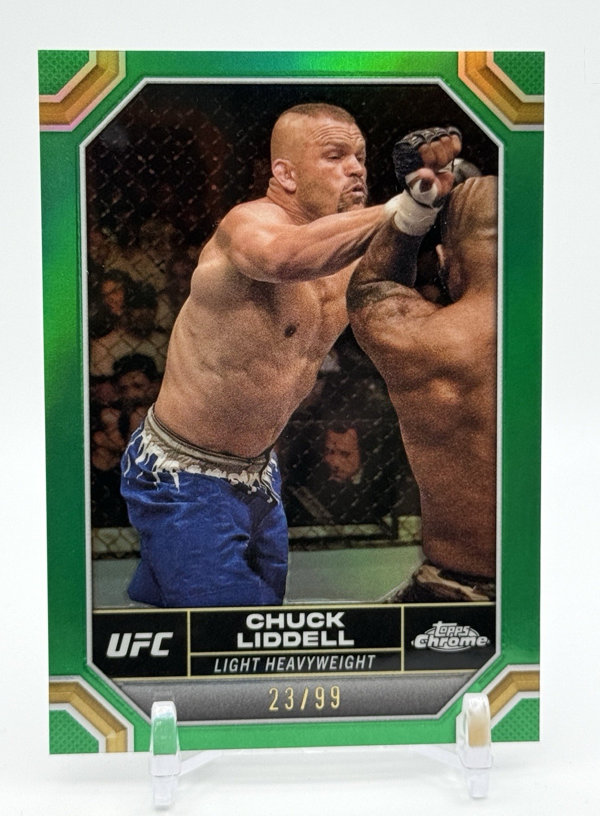 2024 Topps Chrome UFC Green Refractor Chuck Liddell Light Heavyweight #/99 SP🔥 2024 Topps Chrome UFC Green Refractor Chuck Liddell Light Heavyweight #/99 SP🔥