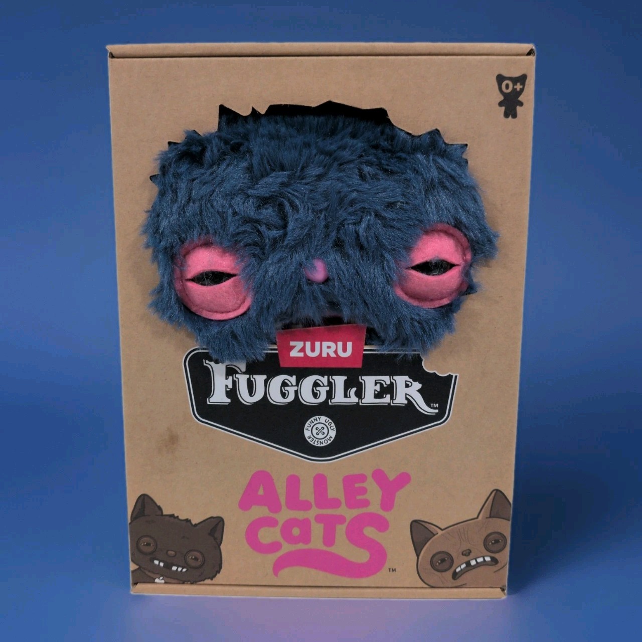 Zuru Fuggler Alley Cats Cheezee 9” Blue Funny Ugly Monster NIB