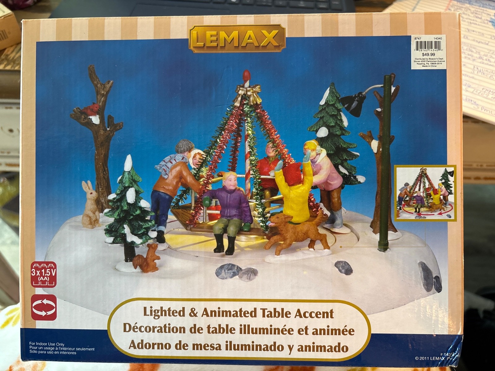 Lemax LOOK OUT #34630 Retired Lit Animated 2013
