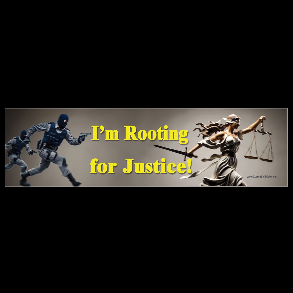 I'm Rooting for Justice BUMPER STICKER or MAGNET anti Trump Rule of Law anti-Ice
