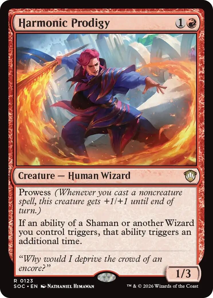 MTG SOC R Harmonic Prodigy #123 NM