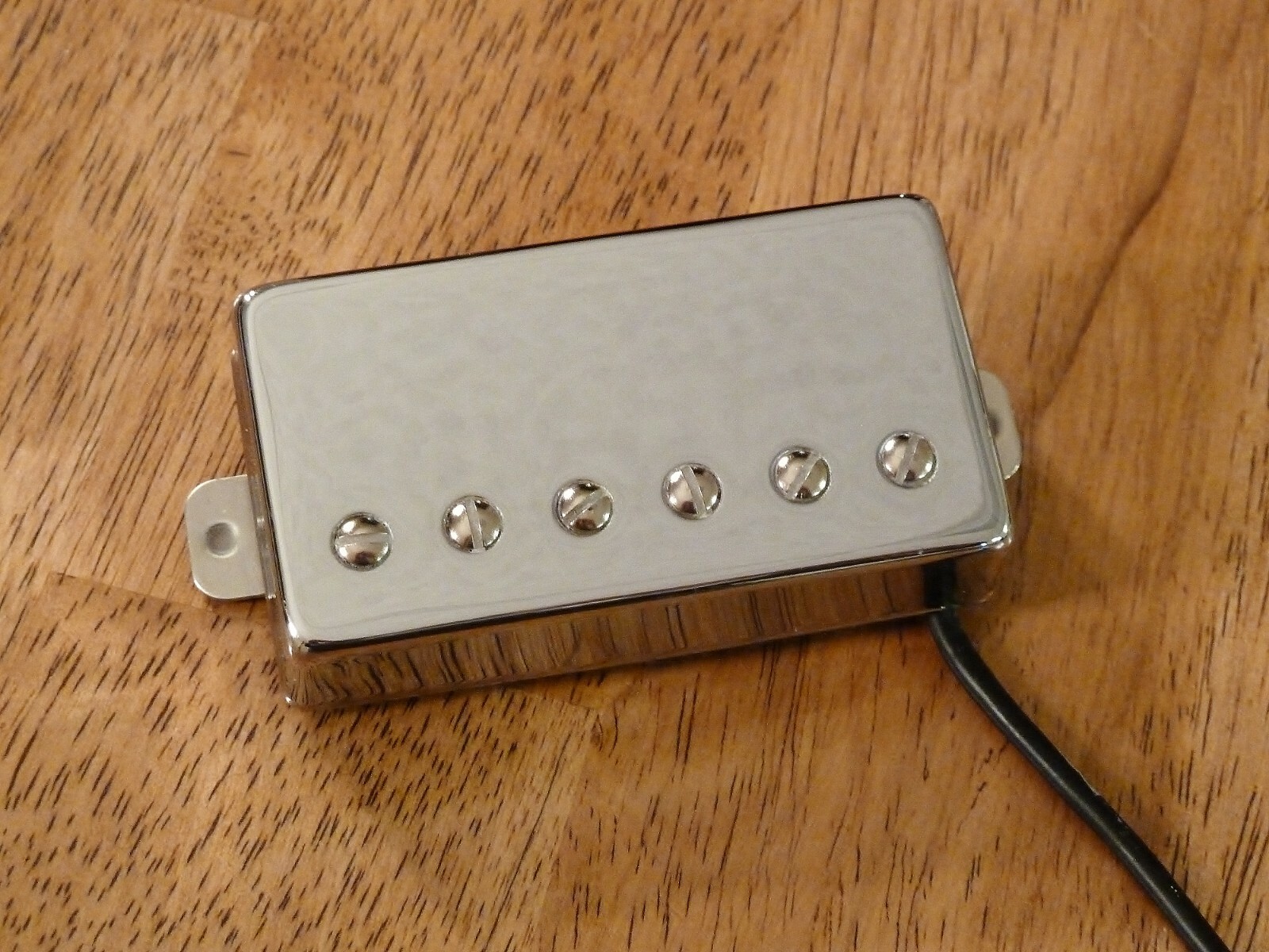 HIGH POWERED BRIDGE HUMBUCKER PICKUP ALNICO 5 POLISHED NICKEL 4 CONDUCTOR WIRE